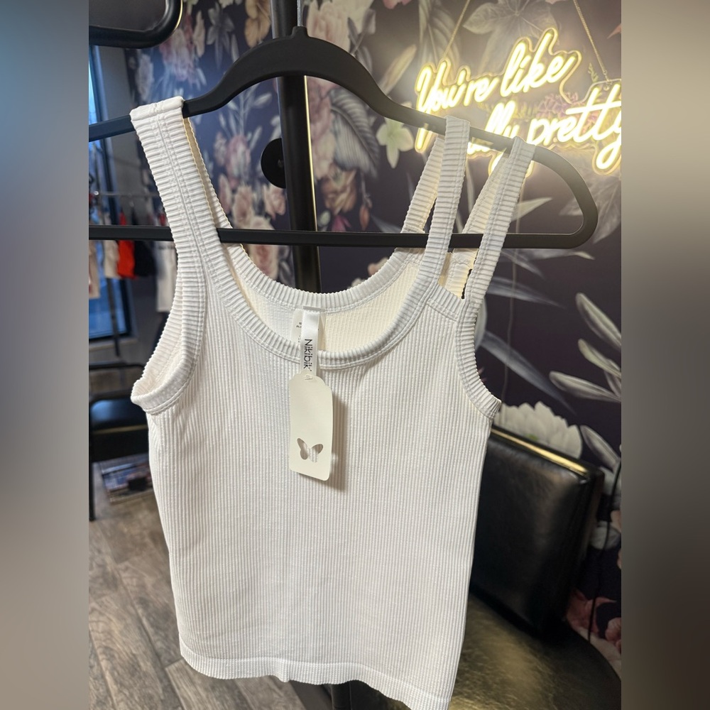 Nikibiki Ivory Ribbed Tank Top - Picture 2 of 2